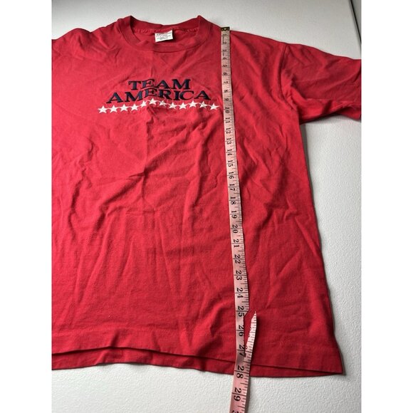 Vintage Team America Tshirt Red Stars Size XL Single Stitch - Picture 8 of 8